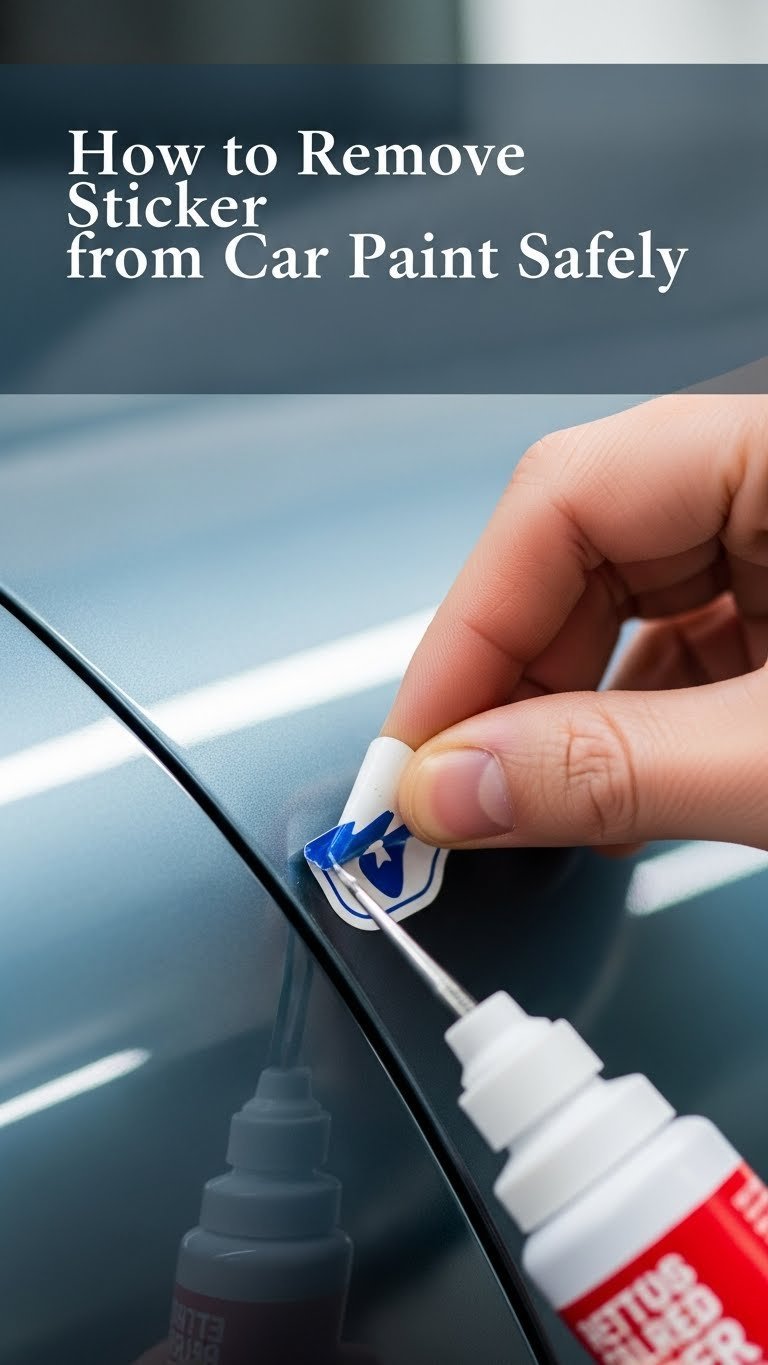 how to remove sticker from car paint