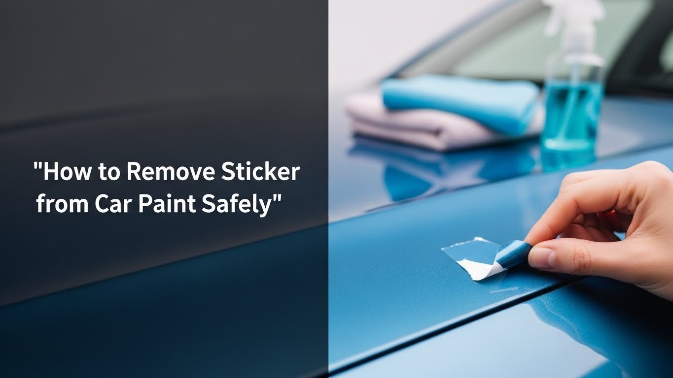 How to Remove Sticker from Car Paint Safely