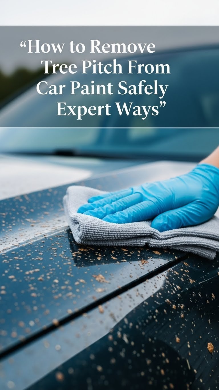 how to remove tree pitch from car paint