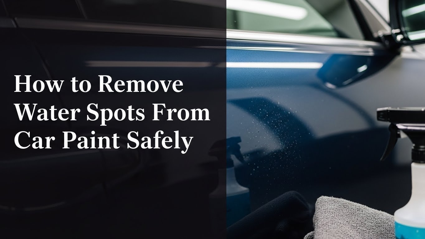 How to Remove Water Spots From Car Paint Safely