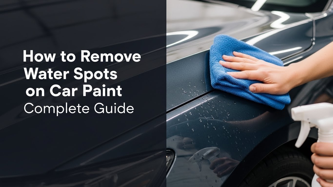 How to Remove Water Spots on Car Paint Complete Guide
