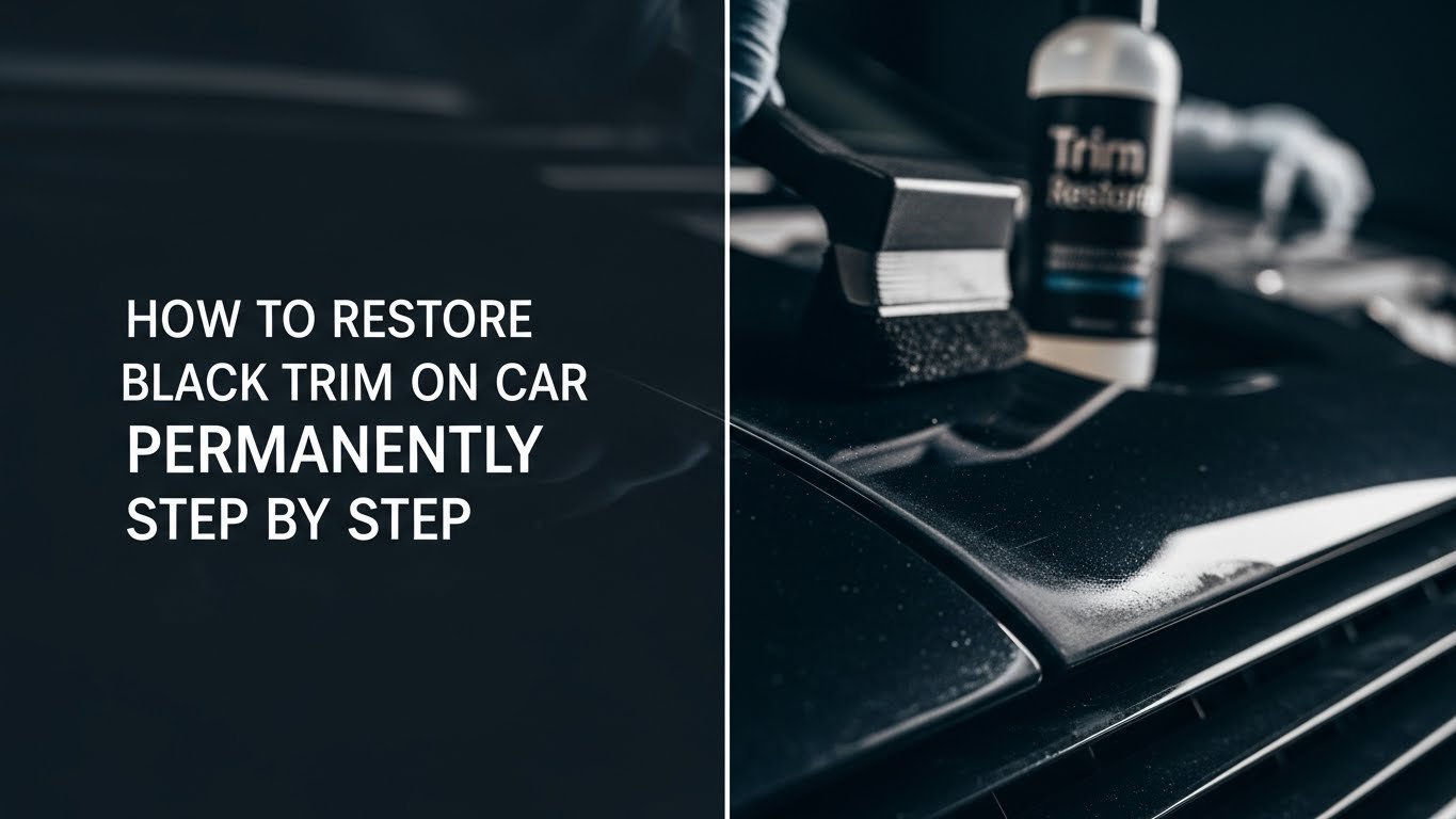 How to Restore Black Trim on Car Permanently Step by Step