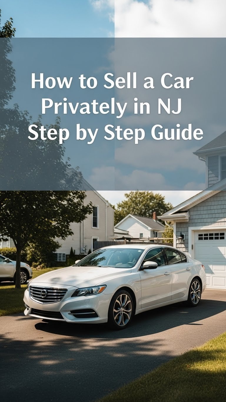 how to sell a car privately in nj