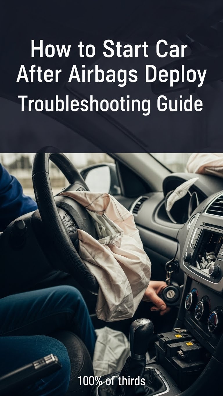 how to start car after airbags deploy