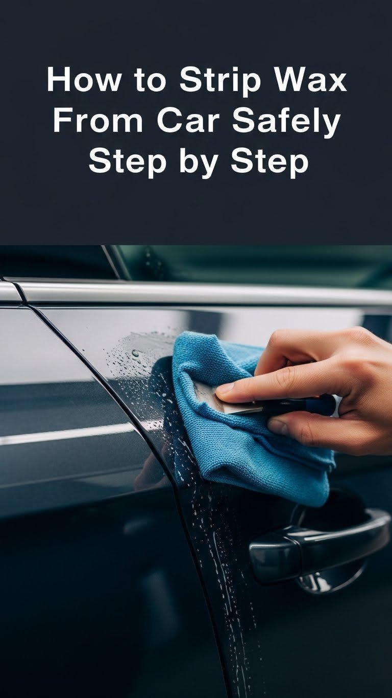 how to strip wax from car
