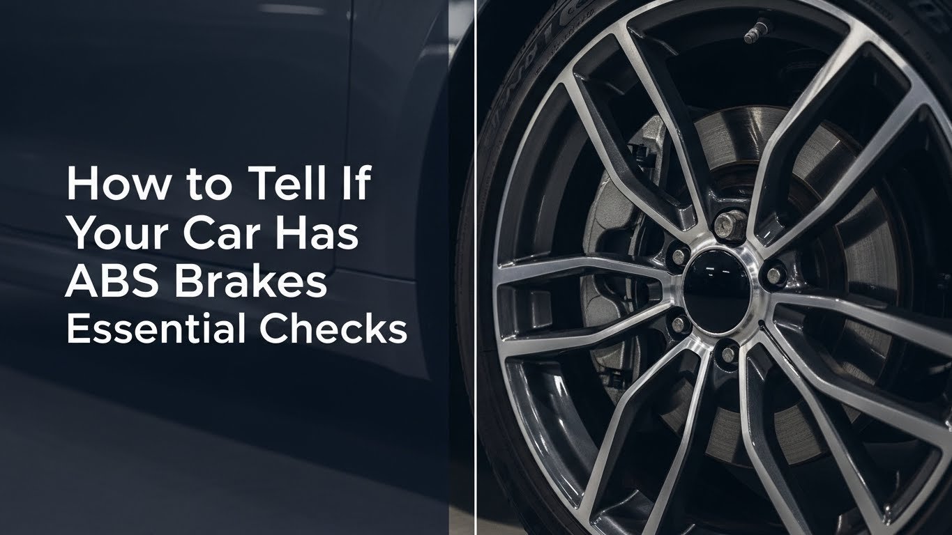 How to Tell If Your Car Has ABS Brakes Essential Checks