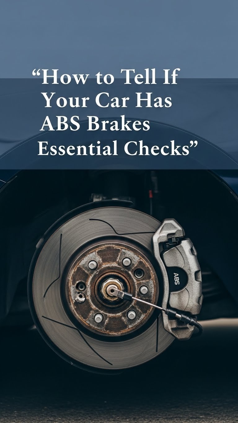 how to tell if your car has abs brakes