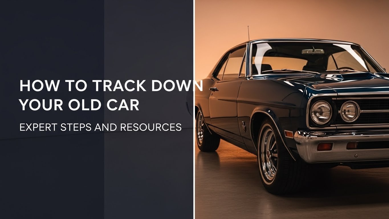 How to Track Down Your Old Car Expert Steps and Resources
