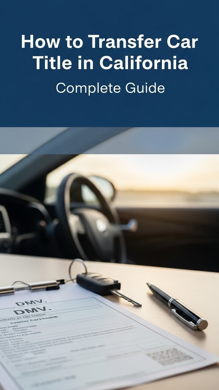how to transfer title of car in california