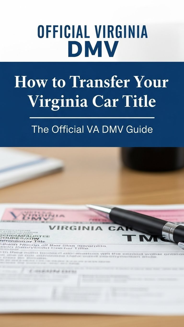 how to transfer car title in va