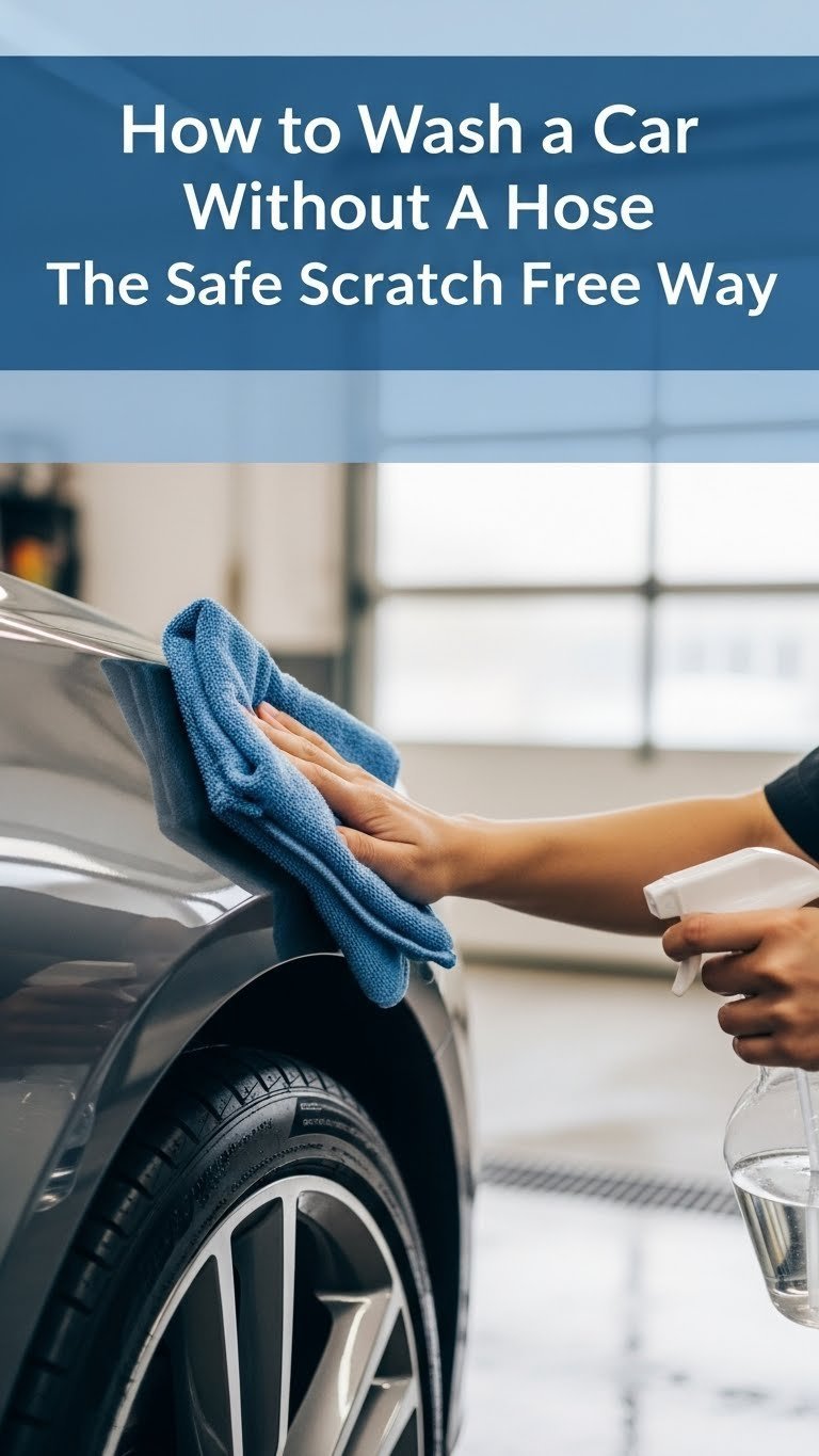 how to wash a car without a hose