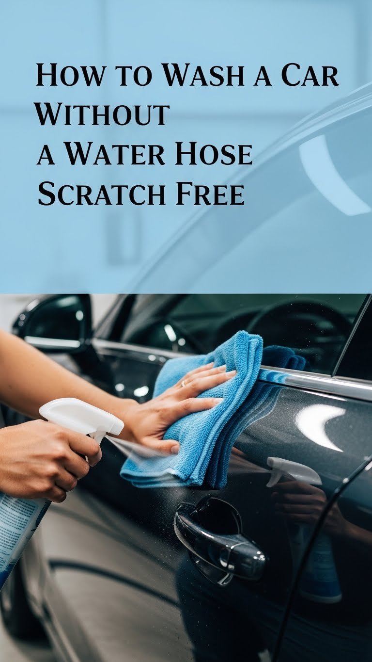 how to wash a car without a water hose