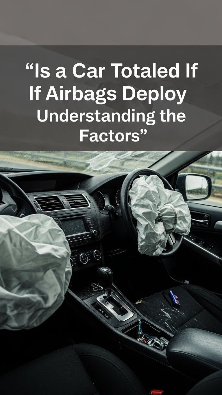 is a car totalled if airbags deploy