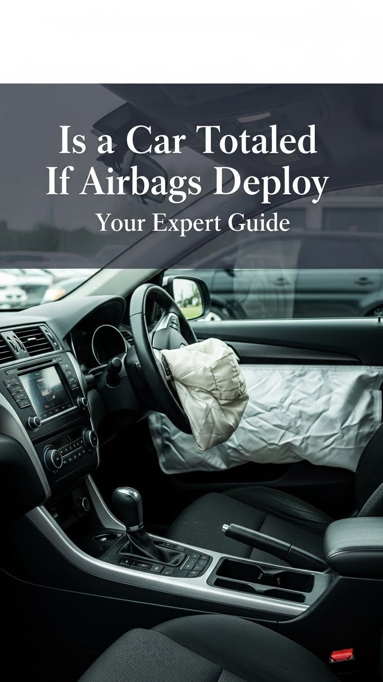 is a car totaled if the airbag goes off