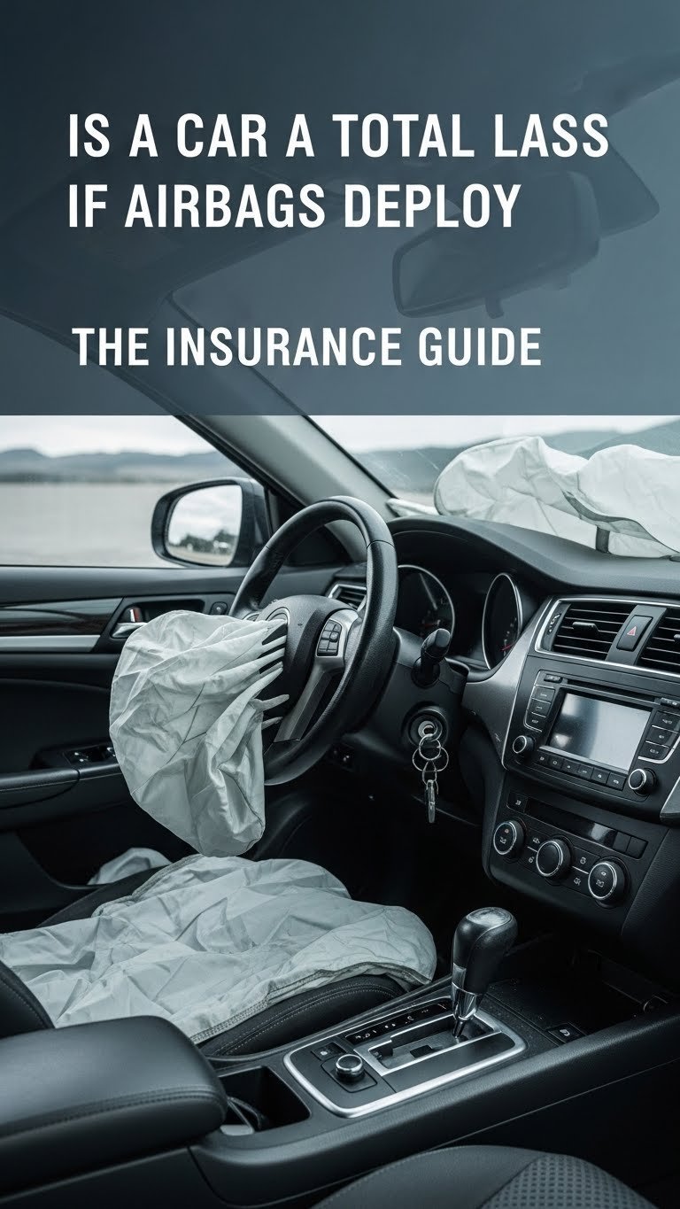 is a car a total loss if airbags deploy