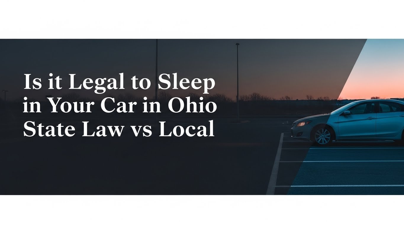 Is it Legal to Sleep in Your Car in Ohio State Law vs Local