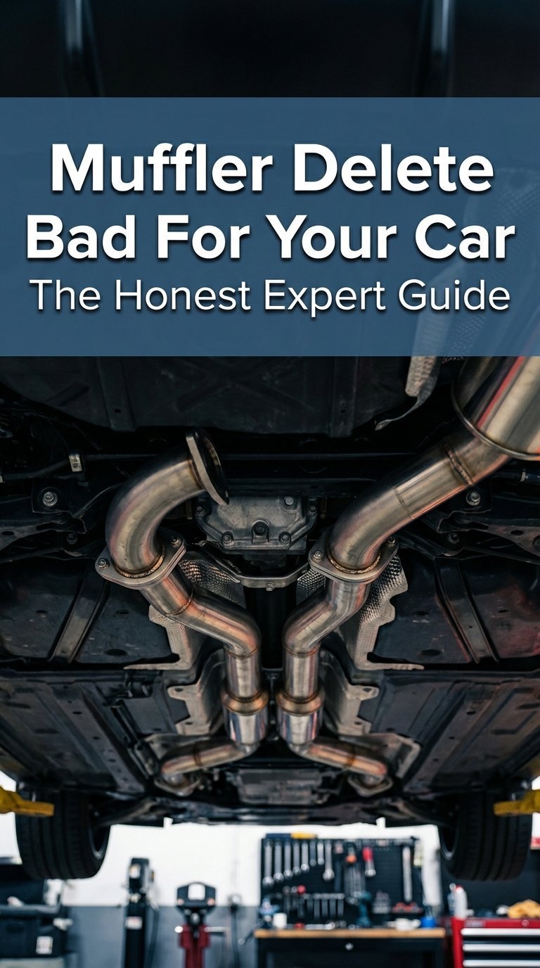 is a muffler delete bad for your car
