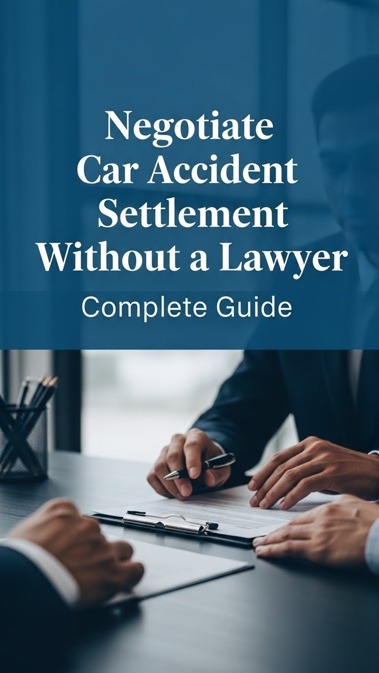 how to negotiate a car accident settlement without a lawyer