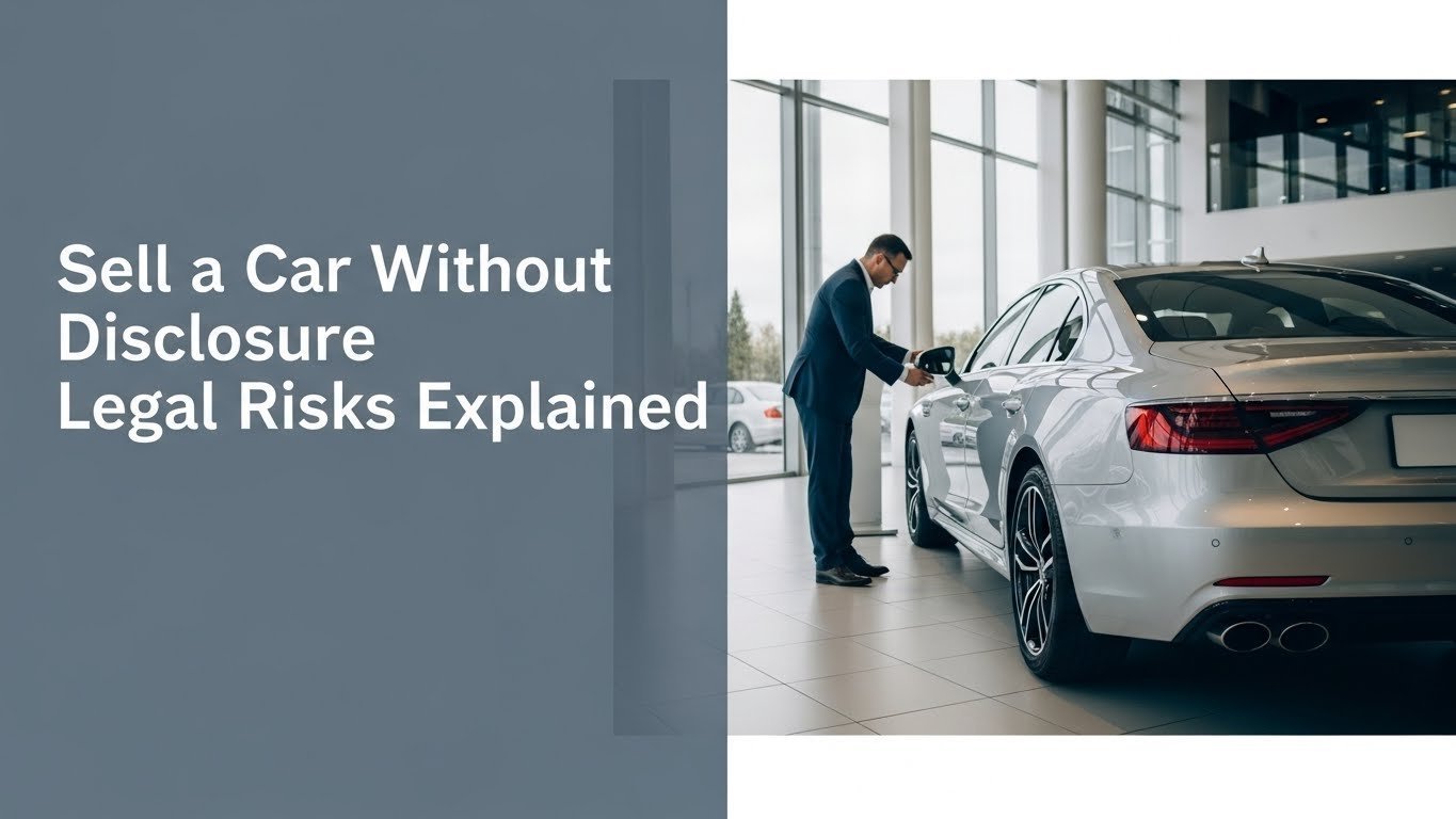 Sell a Car Without Disclosure Legal Risks Explained