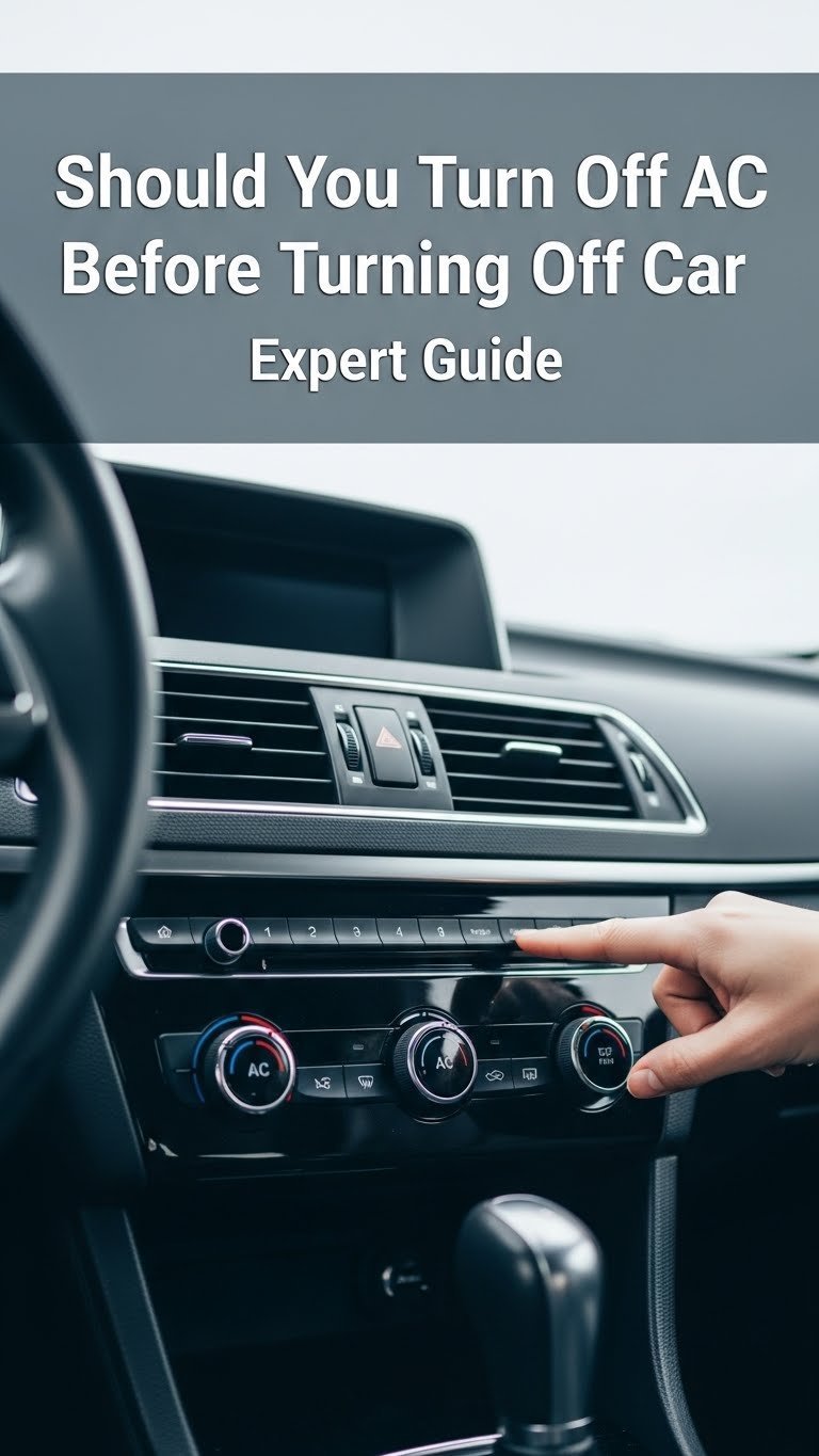 should you turn off ac before turning off car