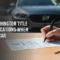 Sign Washington Title Exact Locations When Selling Car