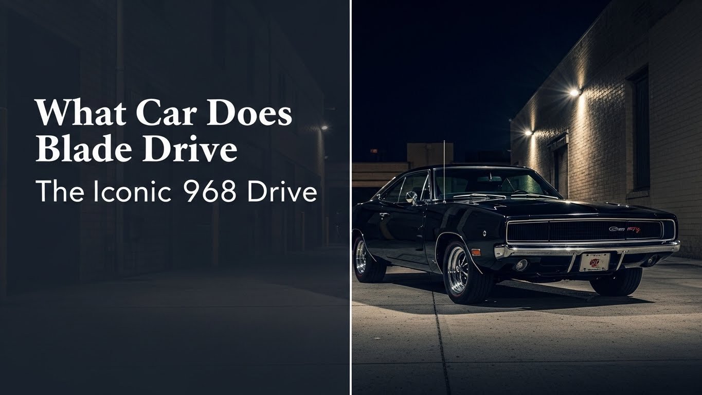 What Car Does Blade Drive The Iconic 1968 Dodge Charger