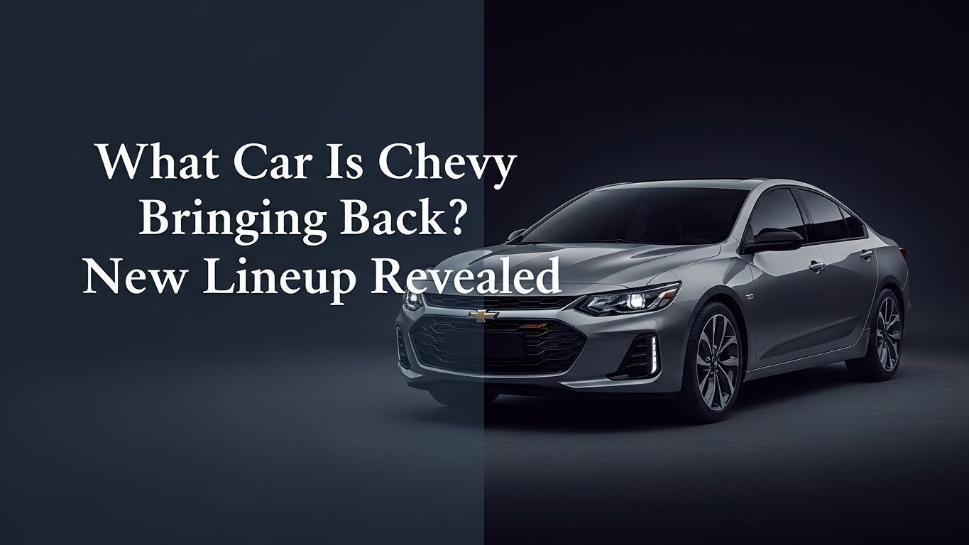 What Car Is Chevy Bringing Back in [year]? New Lineup Revealed