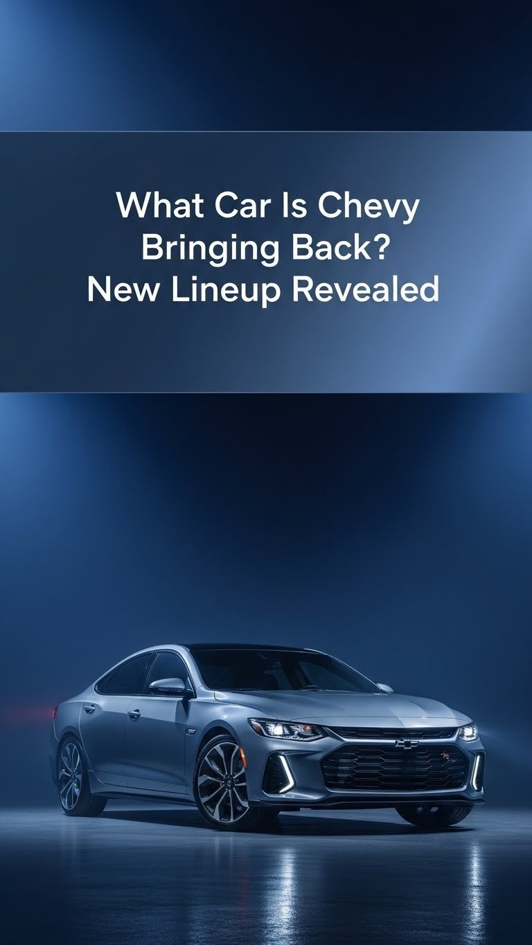 what car is chevy bringing back in 2024