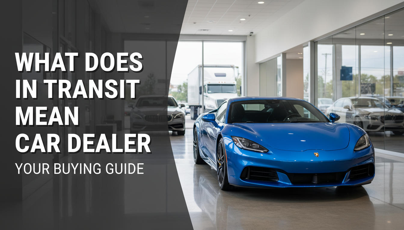 What Does In Transit Mean Car Dealer Your Buying Guide