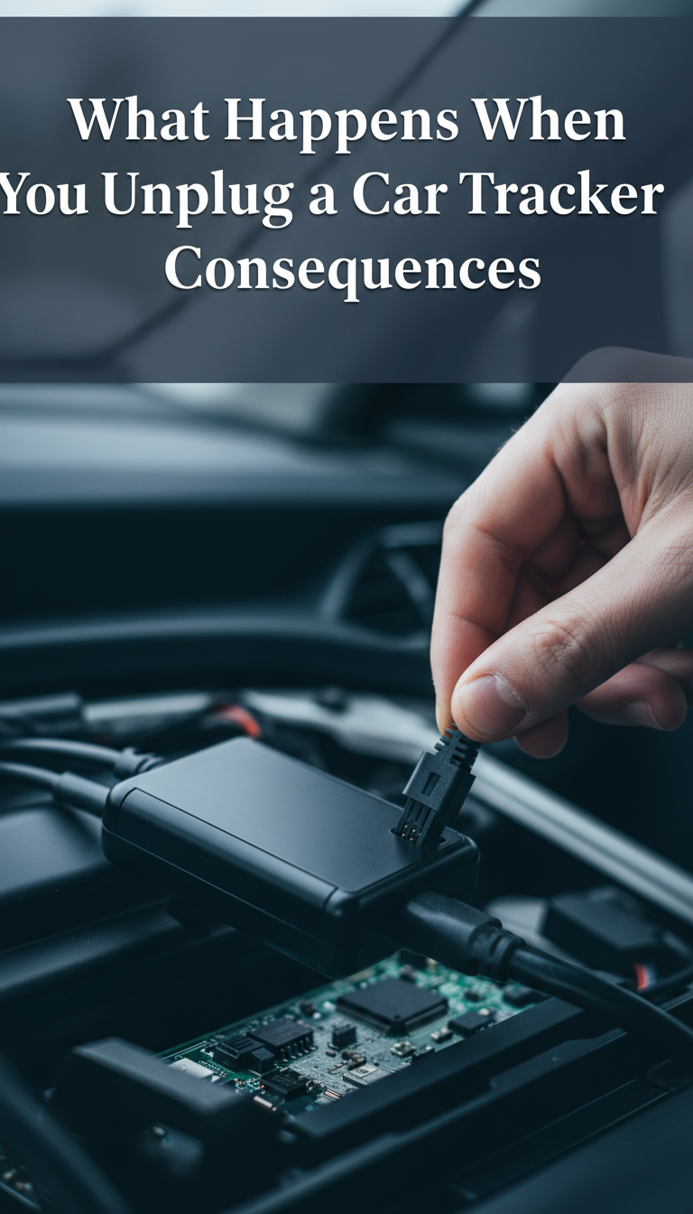 what happens when you unplug a car tracker