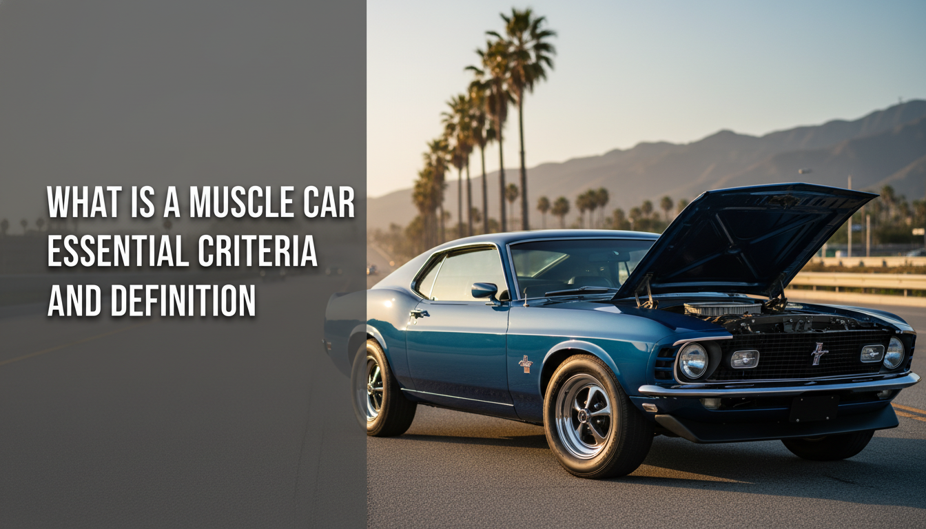 What Is a Muscle Car Essential Criteria and Definition