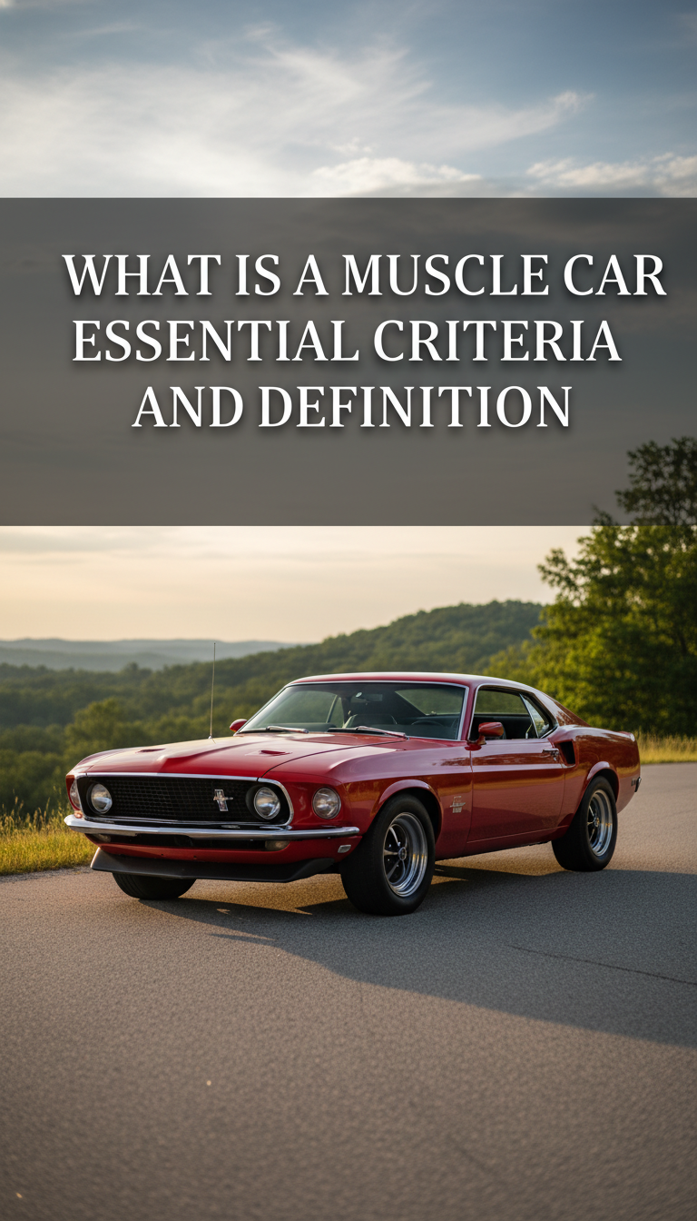 what is considered a muscle car