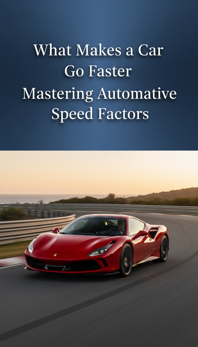 what makes a car go faster