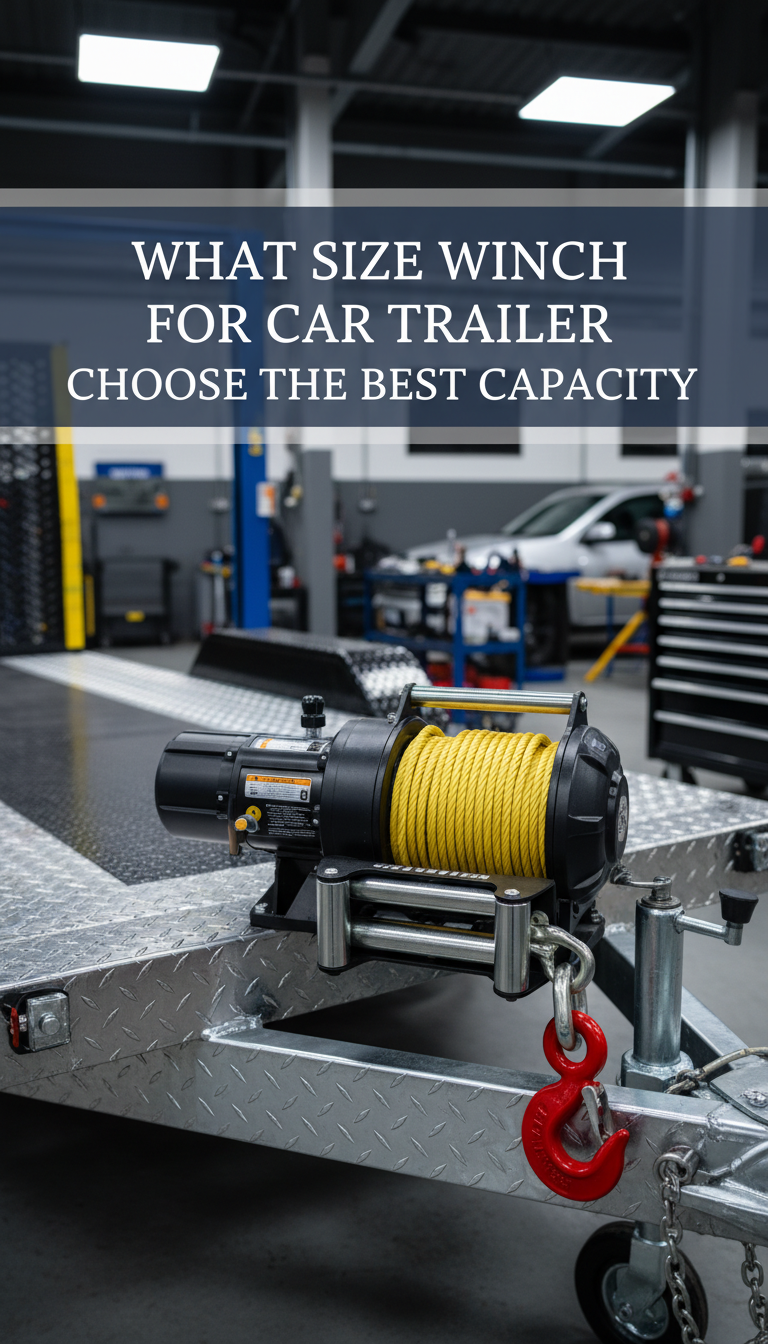 what size winch for car trailer