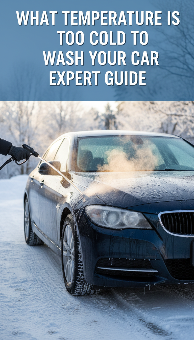 what temperature is too cold to wash your car