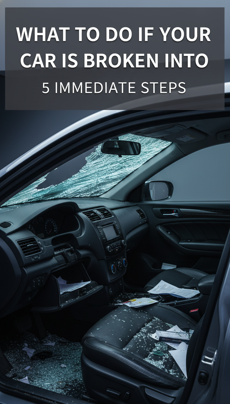 what to do if someone broke into your car