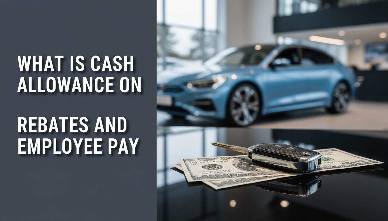What is Cash Allowance on a Car Rebates And Employee Pay