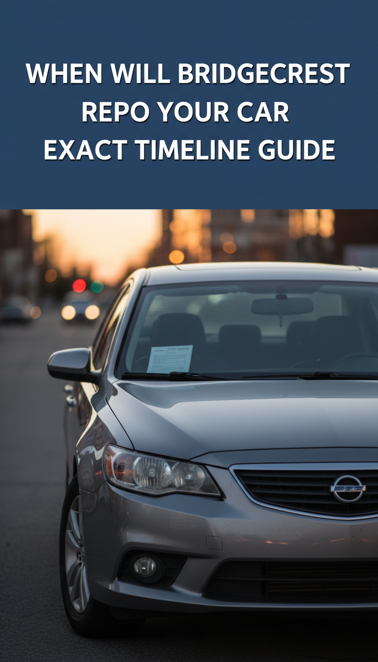 when will bridgecrest repo my car