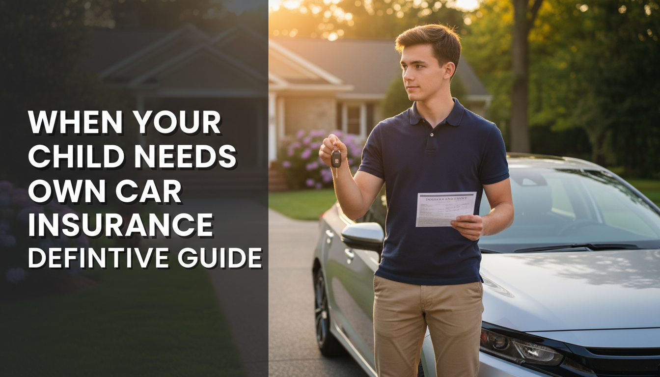 When Your Child Needs Own Car Insurance Definitive Guide
