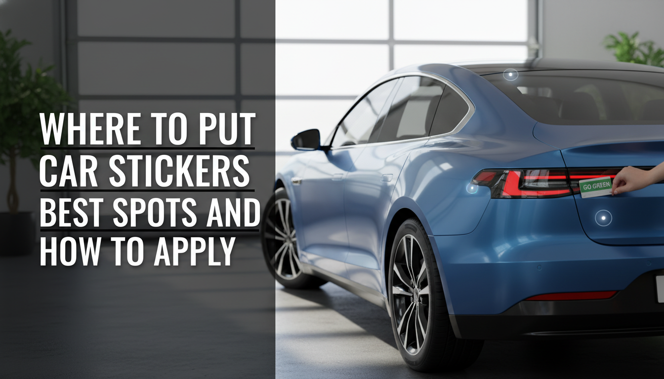 Where to Put Car Stickers Best Spots and How to Apply