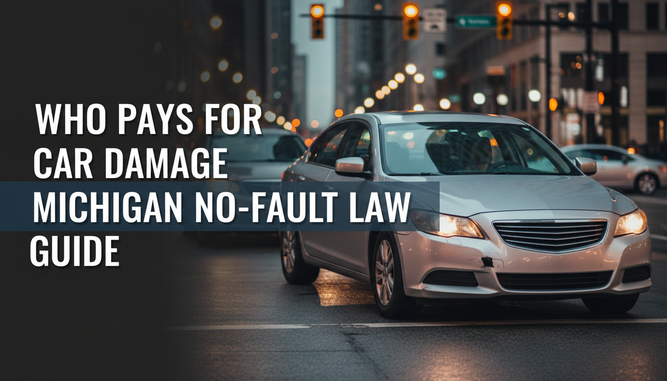 Who Pays for Car Damage Michigan No-Fault Law Guide