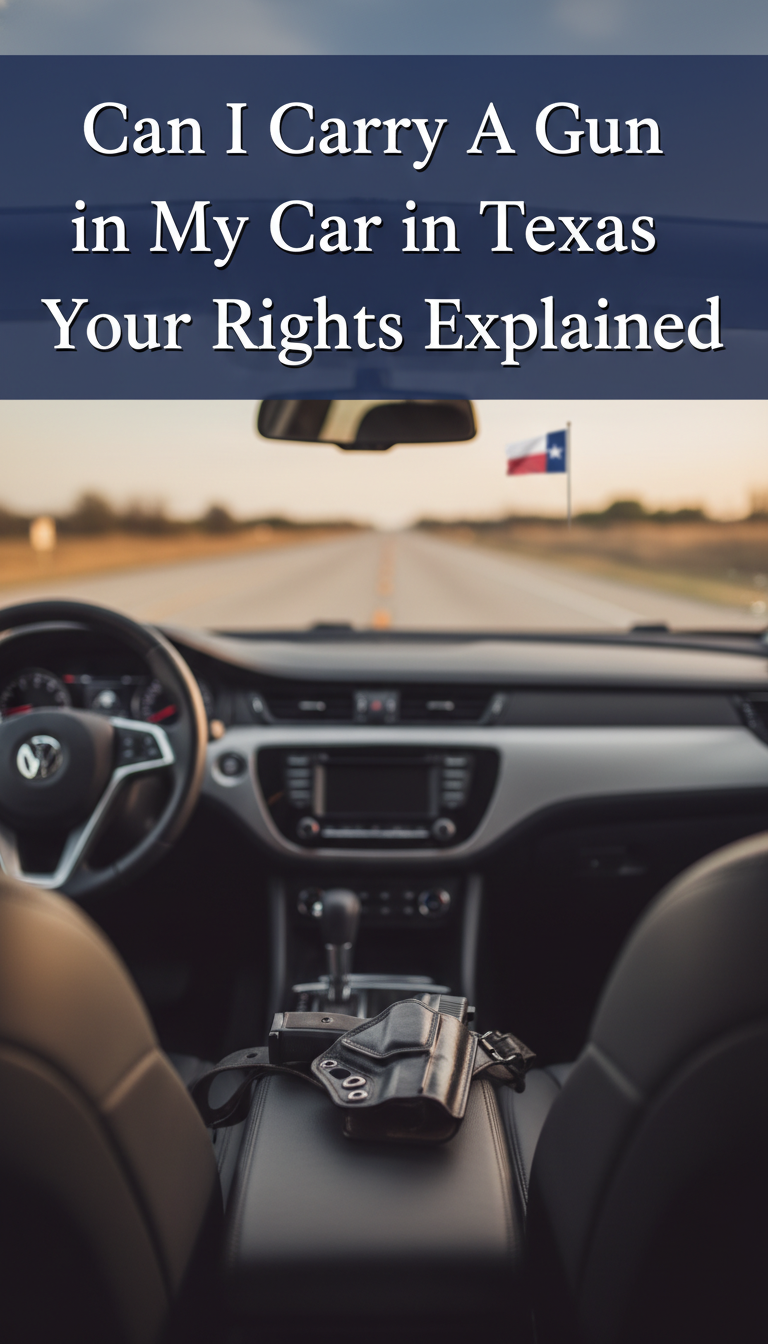 Can I Carry a Gun in My Car in Texas Your Rights Explained 1 can i carry a gun in my car in texas
