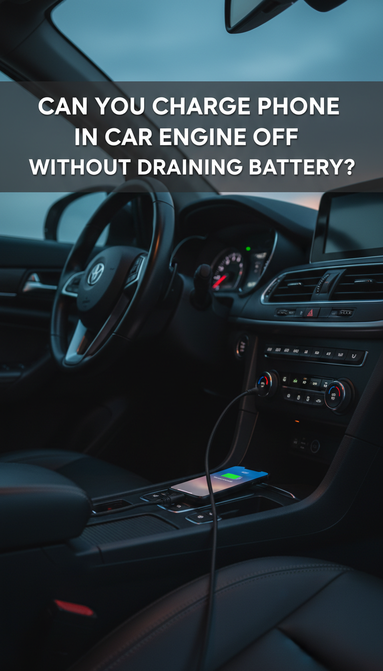 can i charge my phone in car with engine off