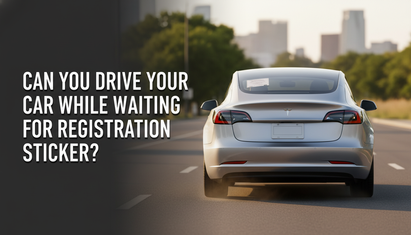 Can You Drive Your Car While Waiting For Registration Sticker - CarXplorer