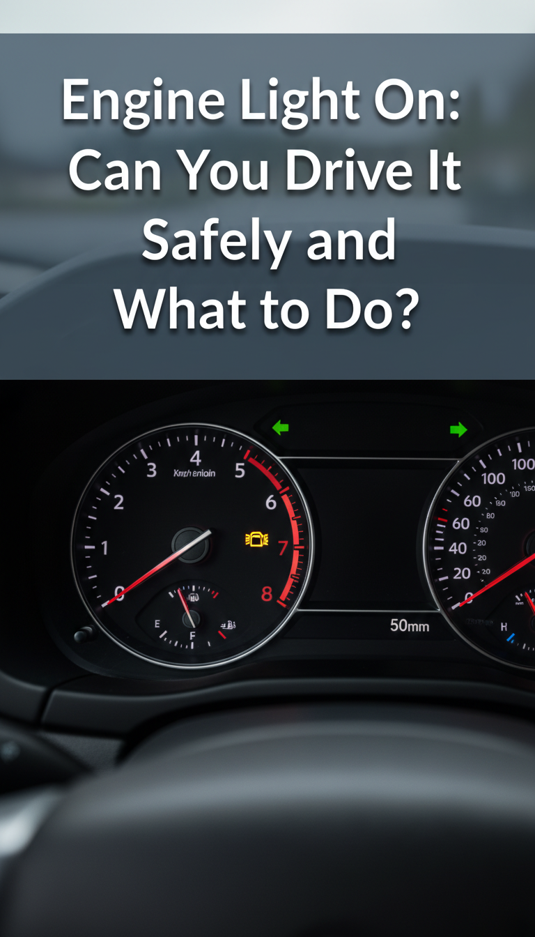 Engine Light On: Can You Drive It Safely and What to Do? 1 can i drive my car with engine light on
