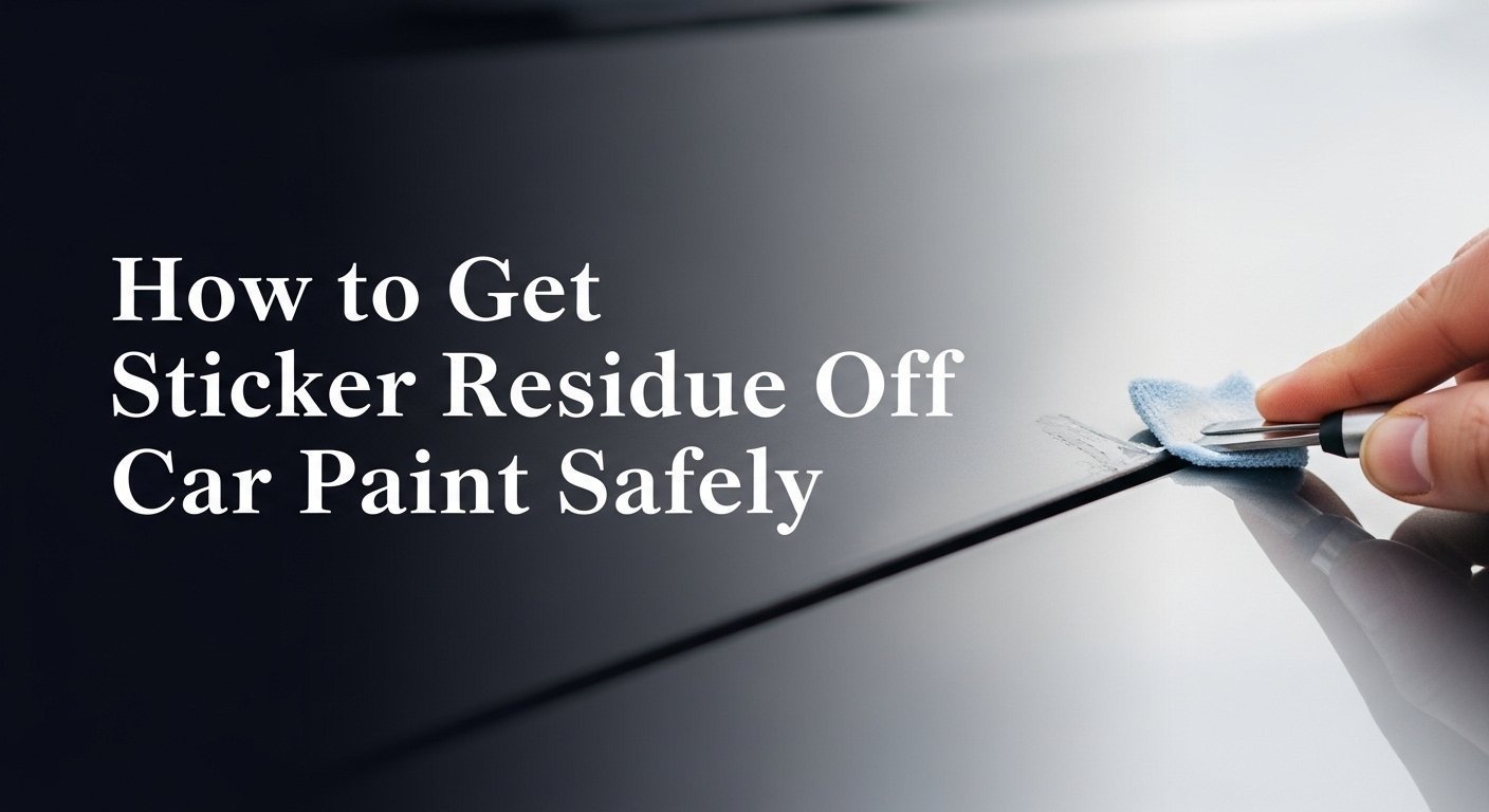 How to Get Sticker Residue Off Car Paint Safely - CarXplorer