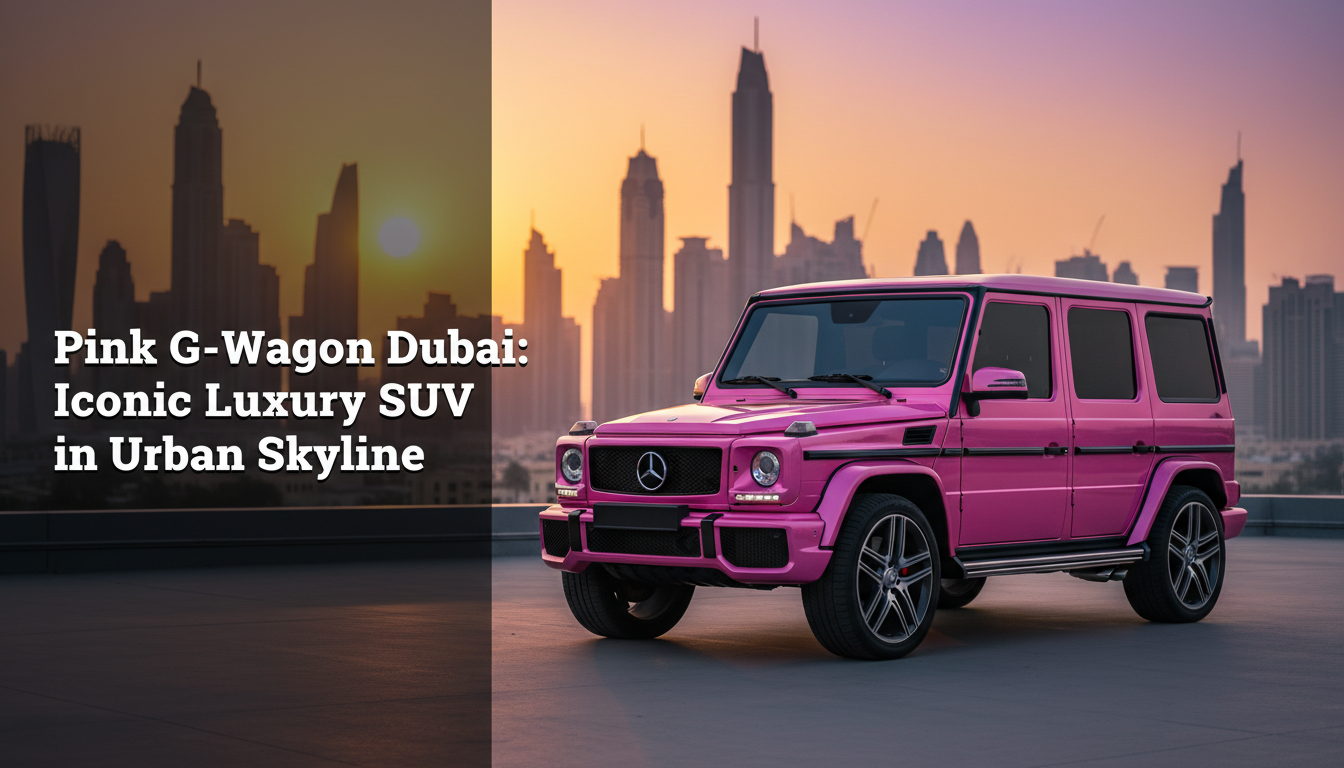 Pink G-Wagon Dubai: Iconic Luxury SUV in Urban Skyline - CarXplorer